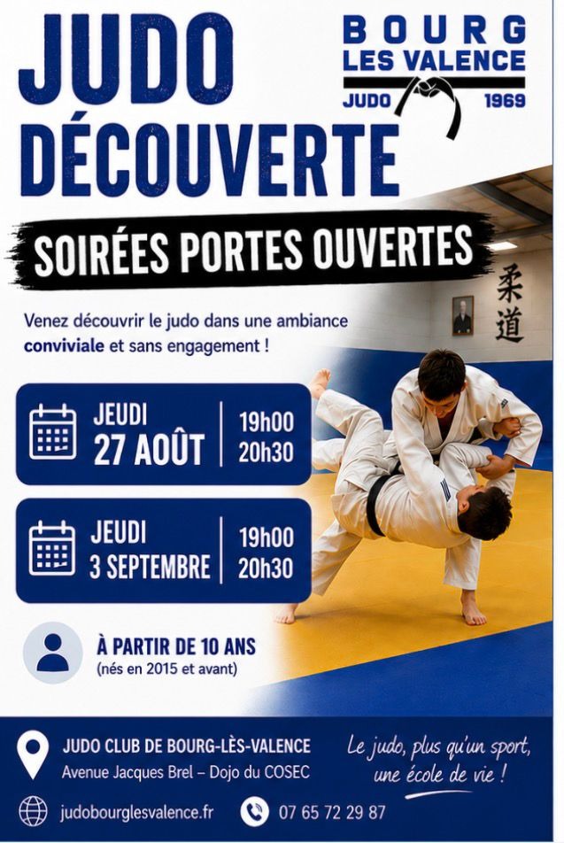 Judo Découverte - Soirées Portes Ouvertes